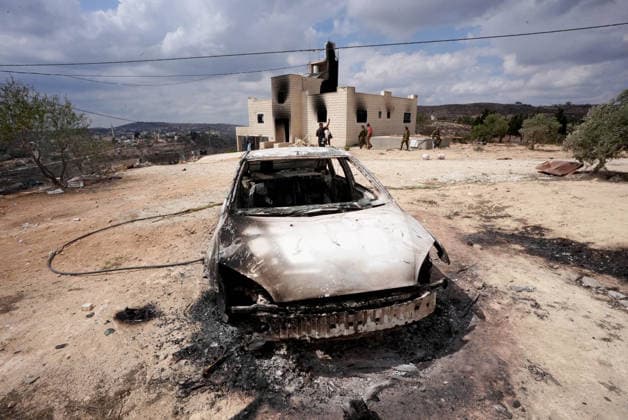 Israelis attack 3 West Bank villages, force family from home minutes after return NABLUS, WEST BANK, PALESTINE - SEPTEMBER 29: A view of the destruction after Israeli settlers raided three villages, setting homes and vehicles on fire and beating an elderly woman in Nablus, West Bank, Palestine on September 29, 2026. During the attack, two homes were set on fire, causing severe damage to the houses and their contents. In Jalud, south of Nablus in the northern West Bank, the Al-Tubasi family returned to its home early Tuesday after nearly two months of displacement, only to be attacked by Israeli settlers minutes later and forced by the army to leave again. Issam Rimawi Anadolu Nablus West Bank. Editorial use only. Please get in touch for a Copyright: x2026xAnadoluxIssamxRimawix