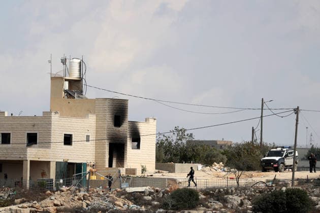 Israelis attack 3 West Bank villages, force family from home minutes after return NABLUS, WEST BANK, PALESTINE - SEPTEMBER 29: A view of the destruction after Israeli settlers raided three villages, setting homes and vehicles on fire and beating an elderly woman in Nablus, West Bank, Palestine on September 29, 2026. During the attack, two homes were set on fire, causing severe damage to the houses and their contents. In Jalud, south of Nablus in the northern West Bank, the Al-Tubasi family returned to its home early Tuesday after nearly two months of displacement, only to be attacked by Israeli settlers minutes later and forced by the army to leave again. Issam Rimawi Anadolu Nablus West Bank. Editorial use only. Please get in touch for a Copyright: x2026xAnadoluxIssamxRimawix