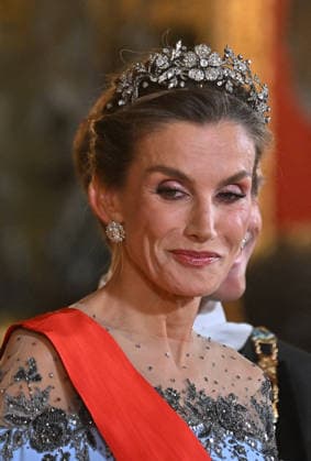 King Felipe VI of Spain, Queen Letizia of Spain, French President Emmanuel Macron, and his wife, First Lady Brigitte Macron, arrive at the gala dinner in honor of the French presidential couple at the Royal Palace in Madrid, Spain, on September 29, 2026. The French presidential couple is on a two-day official visit to Spain. Christian Liewig Bestimage King Felipe VI of Spain, Queen Letizia of Spain, French President Emmanuel Macron, and his wife, First Lady Brigitte Macron, arrive at the gala dinner in honor of the French presidential couple at the Royal Palace in Madrid, Spain, on September 29, 2026. The French presidential couple is on a two-day official visit to Spain. Madrid, Spain Copyright: xChristianxLiewigx xBestimagexChristianxLiewigx xBestimagex