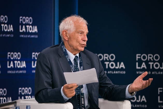 Third Day of the La Toja Vínculo Atlántico Forum Josep Borrell, former High Representative of the European Union for Foreign Affairs and Security Policy, during the La Toja Vínculo Atlántico Forum on October 3, 2026, in O Grove, Pontevedra, Galicia, Spain. The La Toja Vínculo Atlántico Forum is a renowned annual forum for debate and reflection focused on the defense of liberal democracy, the Atlantic partnership, and international cooperation. Founded in 2019 on the initiative of Josep Piqué, Amancio López Seijas, and the Hotusa Group, it brings together prominent political and business leaders, academics, and representatives of civil society on the island of La Toja. OCTOBER 3, 2026 Elena Ferná O Grove, Pontevedra, Galicia O Grove, Pontev Copyright: xElenaxFernandezx 7817537