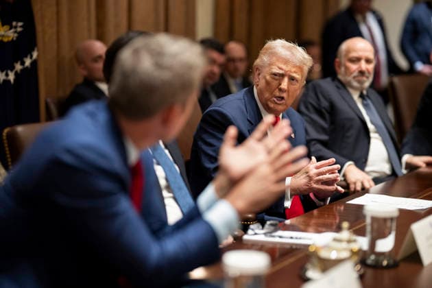October 6, 2026, Washington, Dc, United States: U.S President Donald Trump, , center, speaks during a cabinet meeting at the Cabinet Room of the White House, March 6, 2025 in Washington, D.C. Washington United States - ZUMAp138 20261006_zaa_p138_029 Copyright: xDanielxTorok WhitexHousex
