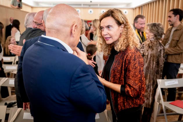 Yolanda Díaz speaks at the event Democracy and International Solidarity. The former president of the Congress of Deputies, Meritxell Batet, during the event Democracy and International Solidarity: The Past, a Driving Force for Building the Future, on October 6, 2026, in Madrid, Spain. The event was held to mark the 50th anniversary of the German Friedrich Ebert Foundation (Friedrich Ebert Stiftung) delegation, FES in Spain October 6, 2026 YOLANDA ECONOMY DEMOCRACY MINISTER OF LABOR IN Madrid, Spain Copyright: xA.xPÃ rezxMecax 7825160