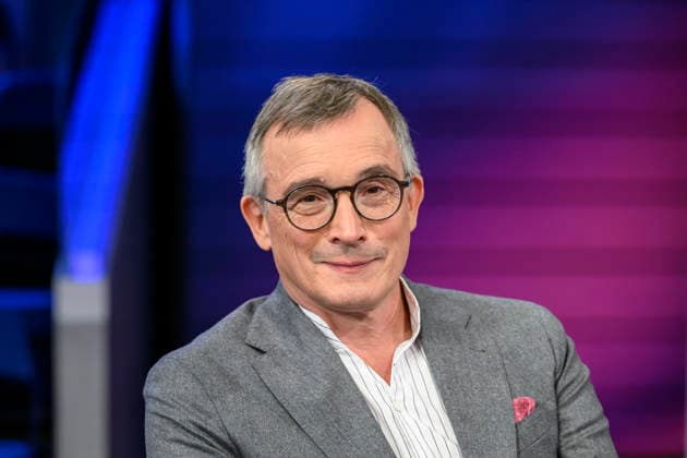 im Bild v.l.: Andreas Rödder (Historiker und CDU-Mitglied), GER, Berlin, Studio, zu Gast bei Maischberger, politische Talkshow, TV, Format, mit Moderatorin Sandra Maischberger, Das Erste, aus Adlershof Am Studio 20, 06.10.2026, Copyright: HMBxMedia UwexKoch