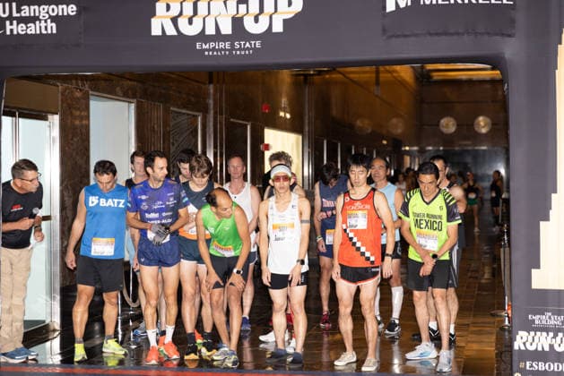 October 6, 2026, New York, New York, USA: Runners participate in the 48th edition of the Empire State Building Run-Up, a vertical race held at the Empire State Building in New York City, United States. More than 200 participants from around the world climb the buildingâ€⠢s 86 floors, covering 1,576 steps and a vertical distance of 1,050 feet (320 meters), from the buildingâ€⠢s lobby to the iconic Observation Deck, on Tuesday, October 6, 2026. New York USA - ZUMAc233 20261006_zsp_c233_006 Copyright: xVanessaxCarvalhox