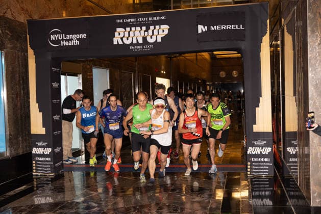 October 6, 2026, New York, New York, USA: Runners participate in the 48th edition of the Empire State Building Run-Up, a vertical race held at the Empire State Building in New York City, United States. More than 200 participants from around the world climb the buildingâ€⠢s 86 floors, covering 1,576 steps and a vertical distance of 1,050 feet (320 meters), from the buildingâ€⠢s lobby to the iconic Observation Deck, on Tuesday, October 6, 2026. New York USA - ZUMAc233 20261006_zsp_c233_009 Copyright: xVanessaxCarvalhox