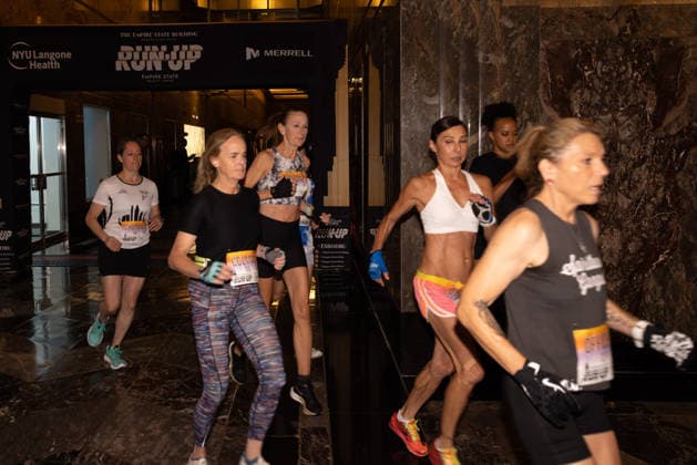 October 6, 2026, New York, New York, USA: Runners participate in the 48th edition of the Empire State Building Run-Up, a vertical race held at the Empire State Building in New York City, United States. More than 200 participants from around the world climb the buildingâ€⠢s 86 floors, covering 1,576 steps and a vertical distance of 1,050 feet (320 meters), from the buildingâ€⠢s lobby to the iconic Observation Deck, on Tuesday, October 6, 2026. New York USA - ZUMAc233 20261006_zsp_c233_020 Copyright: xVanessaxCarvalhox