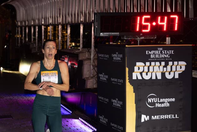 October 6, 2026, New York, New York, USA: Runners participate in the 48th edition of the Empire State Building Run-Up, a vertical race held at the Empire State Building in New York City, United States. More than 200 participants from around the world climb the buildingâ€⠢s 86 floors, covering 1,576 steps and a vertical distance of 1,050 feet (320 meters), from the buildingâ€⠢s lobby to the iconic Observation Deck, on Tuesday, October 6, 2026. New York USA - ZUMAc233 20261006_zsp_c233_023 Copyright: xVanessaxCarvalhox