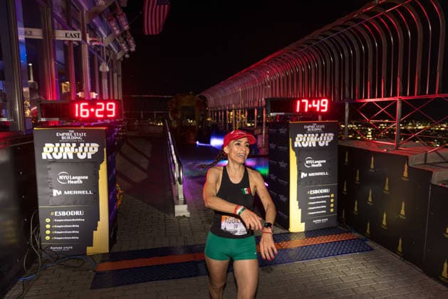 October 6, 2026, New York, New York, USA: Runners participate in the 48th edition of the Empire State Building Run-Up, a vertical race held at the Empire State Building in New York City, United States. More than 200 participants from around the world climb the buildingâ€⠢s 86 floors, covering 1,576 steps and a vertical distance of 1,050 feet (320 meters), from the buildingâ€⠢s lobby to the iconic Observation Deck, on Tuesday, October 6, 2026. New York USA - ZUMAc233 20261006_zsp_c233_041 Copyright: xVanessaxCarvalhox