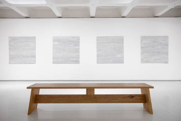 Robert Ryman: The Real Thing at Barbican Art Gallery, London, UK 7 October 2026 Standard, 1967 on display at Robert Ryman: The Real Thing at the Barbican Art Gallery, London, UK, on 7 October 2026. Enamel on cold-rolled steel panel. Twelve panels, each: 48x48 in. Solomon R Guggenheim Museum, New York Panza Collection, 1991. The first significant UK exhibition of American minimalist and conceptual painter Robert Ryman (1930 2019) in over 30 years brings together six decades of work, on view from 8 October 2026., Credit:Pete Speller Avalon Copyright: xPetexSpellerx xAvalonx 1141198952
