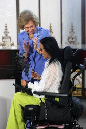 Queen Sofía Presides Over the 2026 Mapfre Foundation Social Awards Ceremony Queen Sofía presents the José Manuel Martínez Martínez Lifetime Achievement Award to Paralympic swimmer Teresa Perales during the 2026 Mapfre Foundation Social Awards Ceremony, at the Real Casino de Madrid, on October 8, 2026, in Madrid, Spain. These awards recognize the commitment, generosity, and solidarity of individuals and institutions that have carried out outstanding initiatives for the benefit of society, including Teresa Perales, Ayúdame3D, AESLEME, and Cortijo Guadiana. QUEEN INFANTA AWARDS CASINO MAPFRE FOUNDATION Raú Madrid Madrid, Spain Copyright: xRaulxTerrelx 7828289