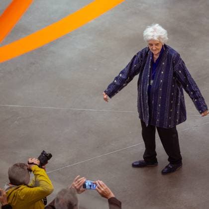 Exhibition Au Dela by Sheila Hicks PHOTOPQR VOIX DU NORD FLORENT MOREAU October 8, 2026, Lille October 8, 2026, Artist Sheila Hicks at the Palais des Beaux-Arts, where she is presenting her exhibition Beyond PHOTO FLORENT MOREAU LA VOIX DU NORD LILLE, FRANCE, OCTOBER 8, 2026 Sheila Hicks – Beyond exhibition at the Palais des Beaux Arts in Lille The internationally renowned American artist presents a new installation in the museum’s atrium, exploring textile fiber through monumental works created especially for the space HAUTS-DE-FRANCE, France Copyright: xPHOTOPQR VOIXxDUxNORD MAXPPPxFLORENTxMOREAUx 20261008VDN9628 20261008VDN9628