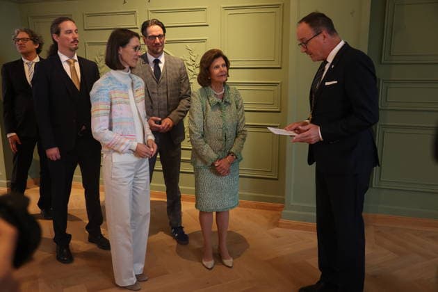 Bettina Gräfin Bernadotte, Björn Graf Bernadotte, Königin Silvia von Schweden und Uli Burchhardt beim Jubiläum der Mentor-Stiftung auf der Insel Mainau. Mainau, 08.10.2026 Copyright: xAgenturxMatthiasxWehnertx xM.xGränzdörferx