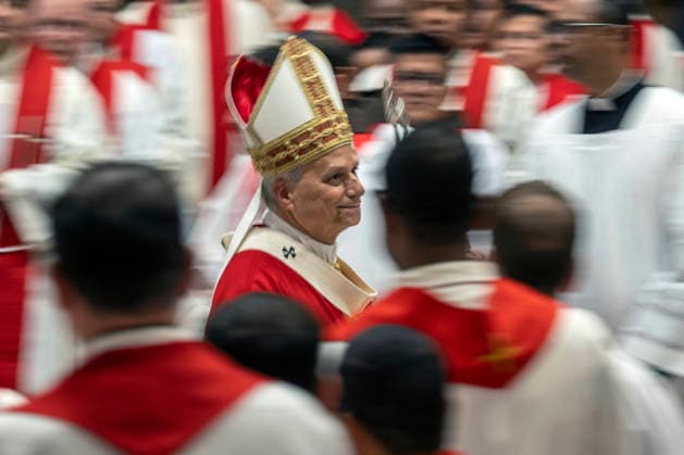 ITALY - POPE - VATICAN-2026 10 8 Italy, Rome, Vatican, 2026 10 8 Pope Leo XIV officiates the holy mass for the inauguration of the academic year of the pontifical universities at the St. Peter s Basilica in the Vatican. EDITORIAL USE ONLY - NO BOOKS Copyright: xVATICANxMEDIA xCatholicxPressxPhotox