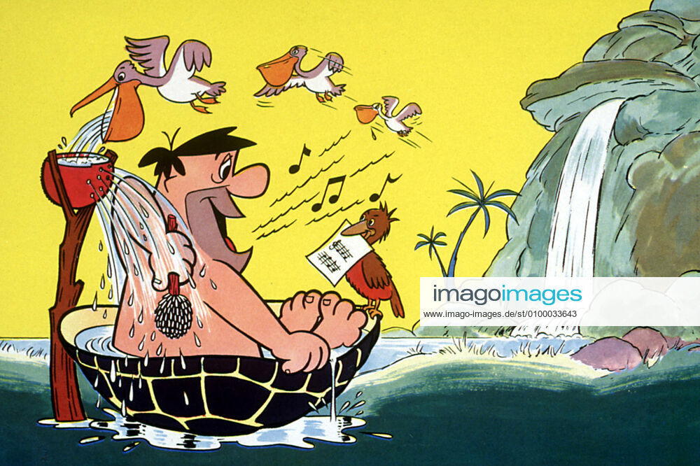 FLINTSTONES, Fred Flintstone, 1960-1966, bathtub Courtesy Everett Collection !ACHTUNG AUFNAHMEDATUM GESCHÄTZT! PUBLICATIONXNOTxINxCANxCHNxFRAxITAxJPNxNORxPOLxRUSxESPxUKxUSA