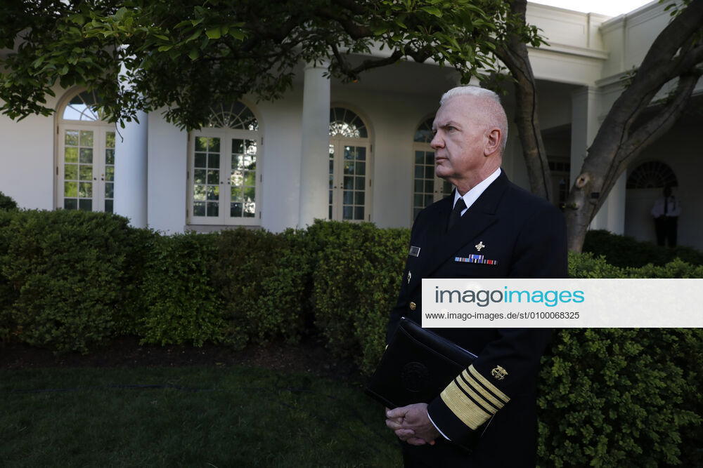 Admiral Brett Giroir, United States Assistant Secretary for Health, waits to speak after US President Donald Trump at a news conference in the Rose Garden at the White House in Washington on April 27, 2020 Washington USA - ZUMAs152 20200427_zaa_s152_050