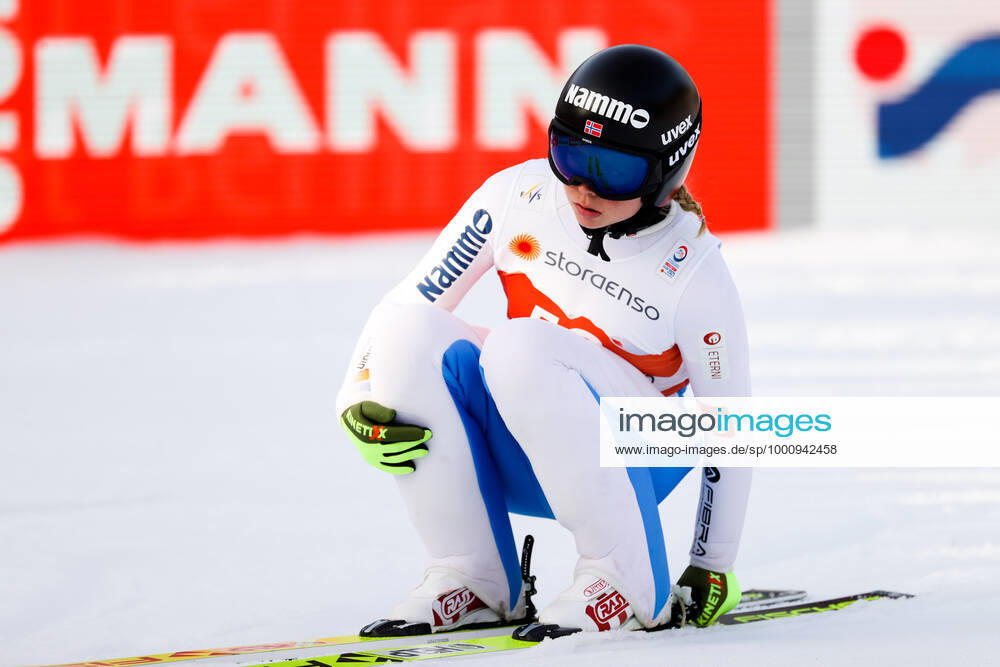NORDIC SKIING - FIS Nordic World Ski Championships Oberstdorf 2021 OBERSTDORF,GERMANY,23.FEB.21 - NORDIC SKIING, Ski jumping, Skispringen, Ski, nordisch - FIS Nordic World Ski Championships, normal hill, training, ladies. Image shows Maren Lundby (NOR). GEPAxpictures xChristianxWalgram
