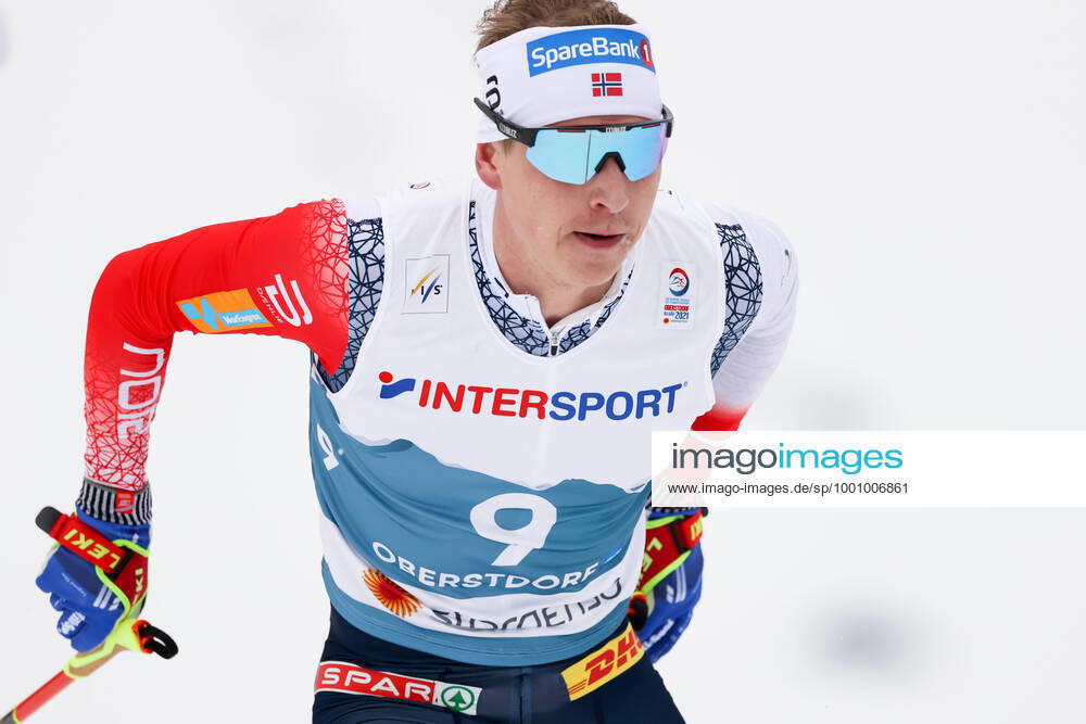 NORDIC SKIING - FIS Nordic World Ski Championships Oberstdorf 2021 OBERSTDORF,GERMANY,27.FEB.21 - NORDIC SKIING, CROSS COUNTRY SKIING - FIS Nordic World Ski Championships, 30km Skiathlon, men. Image shows Simen Hegstad Krueger (NOR). GEPAxpictures xChristianxWalgram