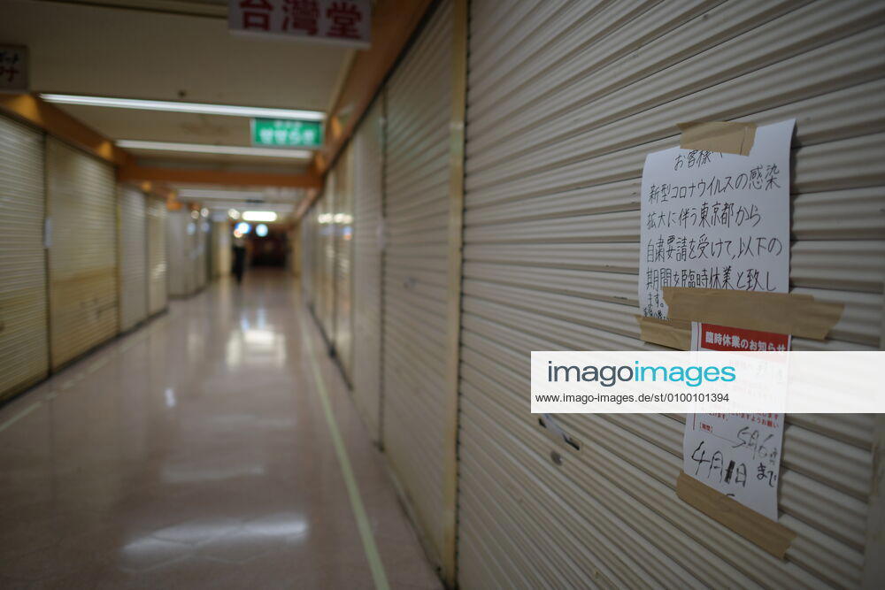 In this photo shows shops, restaurants and bars which are closed during the COVID-19 coronavirus outbreak in Tokyo on Tuesday, April 28, 2020. Japanese Prime Minister Shinzo Abe declared a nationwide State of Emergency last week urging people to stay home to prevent the spread of the coronavirus throughout the country. (Photo: Richard Atrero de Guzman AFLO) (125786487)