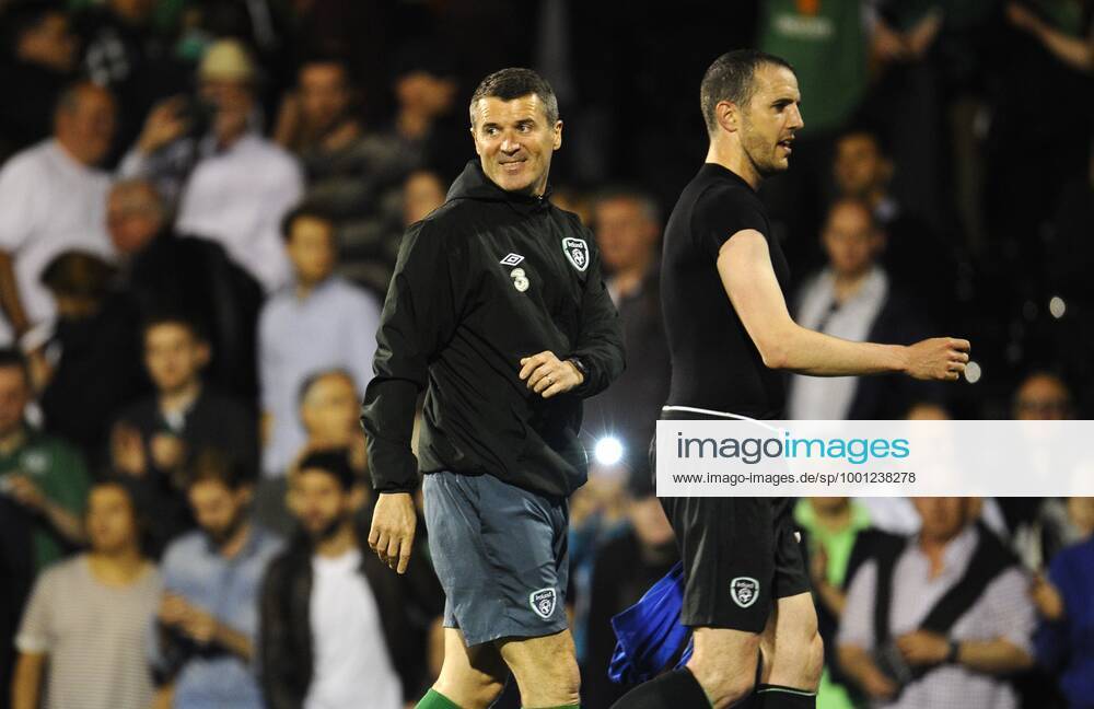 Mandatory Credit: Photo by Javier Garcia BPI Shutterstock (3785006aa) Republic of Ireland Assistant Manager Roy Keane smiles at full time Football - International Friendly, Länderspiel, Nationalmannschaft 2014, Italy v Republic of Ireland, Craven Cottage, London, United Kingdom - 31 May 2014 Football - International Friendly 2014, Italy v Republic of Ireland, Craven Cottage, London, United Kingdom