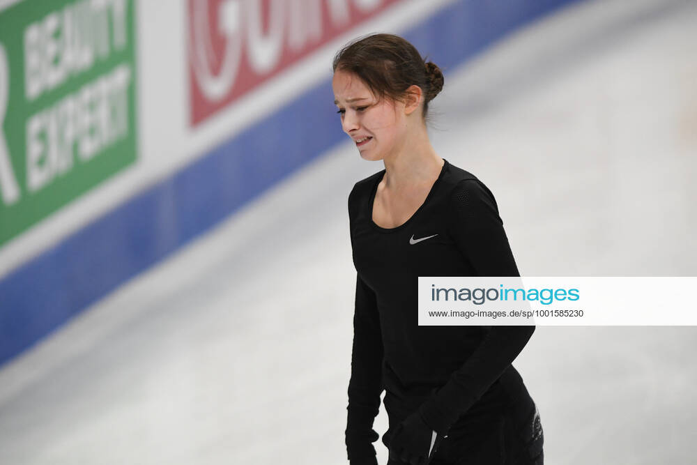 Anna SHCHERBAKOVA FSR, during Ladies Practice at the ISU World Figure skating, Eiskunstlauf Championships 2021 at Ericsson Globe, on March 23, 2021 in Stockholm, Sweden. Noxthirdxpartyxsales (156621128)