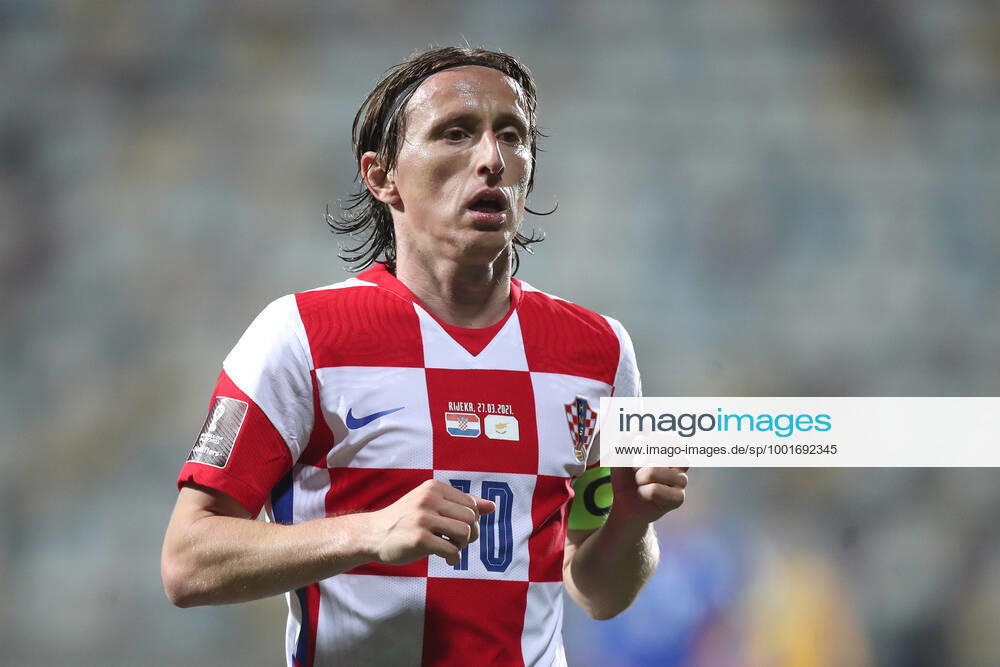 Croatia v Cyprus - FIFA World Cup, WM, Weltmeisterschaft, Fussball 2022 Qatar Qualifier RIJEKA, CROATIA - MARCH 27: Luka Modric of Croatia during the FIFA World Cup 2022 Qatar qualifying match between Croatia and Cyprus on March 27, 2021 at HNK Rijeka stadium in Rijeka, Croatia. IgorxKralj PIXSELL
