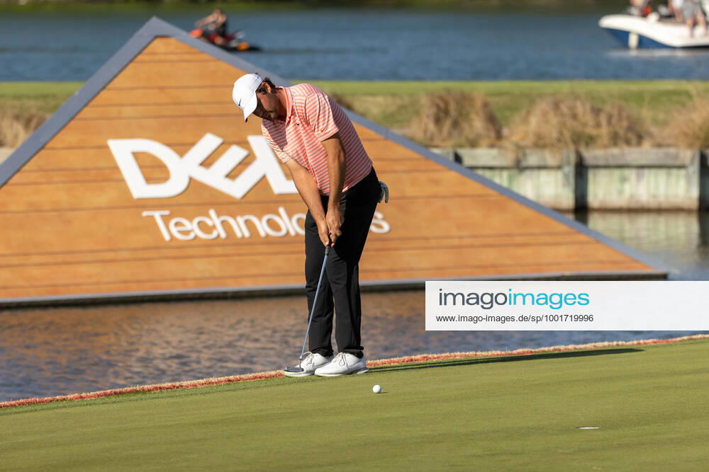 AUSTIN, TX - MARCH 28: Scottie Scheffler attempts a birdie putt on the thirteenth hole during the championship finals of the WGC-Dell Technologies Match Play Tournament on March 28, 2021, at Austin Country Club in Austin, TX. (Photo by David Buono Icon Sportswire) GOLF: MAR 28 PGA, Golf Herren - World Golf Championships-Dell Technologies Match Play Icon21032877