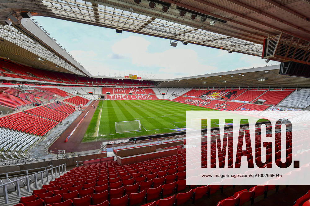 Sunderland v Northampton Town EFL Sky Bet League 1 09 05 2021. General view inside the Stadium Of Light, Sunderland, England before the EFL Sky Bet League 1 match between Sunderland AFC and Northampton Town on 9 May 2021. Editorial use only DataCo restrictions apply See www.football-dataco.com ,