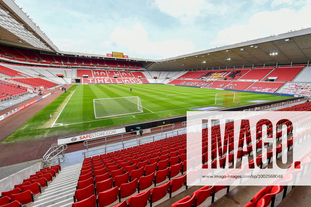 Sunderland v Northampton Town EFL Sky Bet League 1 09 05 2021. General view inside the Stadium Of Light, Sunderland, England before the EFL Sky Bet League 1 match between Sunderland AFC and Northampton Town on 9 May 2021. Editorial use only DataCo restrictions apply See www.football-dataco.com ,