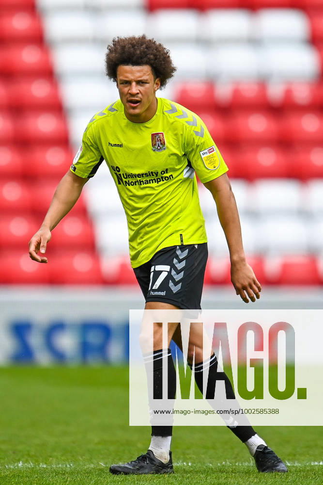 Sunderland v Northampton Town EFL Sky Bet League 1 09 05 2021. Shaun McWilliams ( 17) of Northampton Town FC during the EFL Sky Bet League 1 match between Sunderland AFC and Northampton Town at the Stadium Of Light, Sunderland, England on 9 May 2021. Editorial use only DataCo restrictions apply See www.football-dataco.com ,