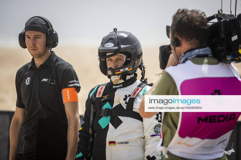 Mandatory Credit: Photo by Sam Bloxham Motorsport Images Shutterstock (11984406bb) Jutta Kleinschmidt (GER), ABT CUPRA XE during the 2021 Extreme E Ocean X Prix 2021 XE Ocean X Prix, Lac Rose, Dakar, Senegal - 29 May 2021 2021 XE Ocean X Prix, Lac Rose, Dakar, Senegal