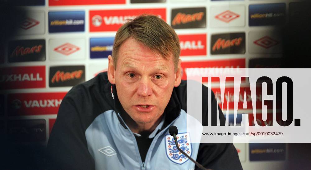 Englands Stuart Pearce during his press conference..England Training at Wembley Stadium, London. 28th February 2012. .