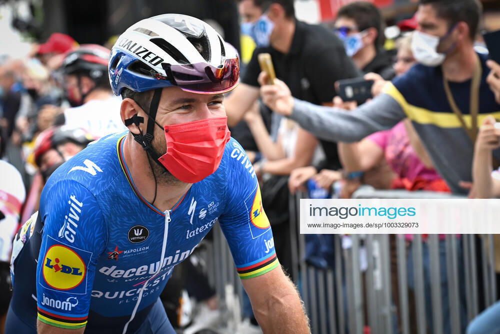 British Mark Cavendish of Deceuninck - Quick-Step pictured at the start of the third stage of the 108th edition of the Tour de France cycling race, 182,9km from Lorient to Pontivy, France, Monday 28 June 2021. This year s Tour de France takes place from 26 June to 18 July 2021. PETExGODING x3021556x
