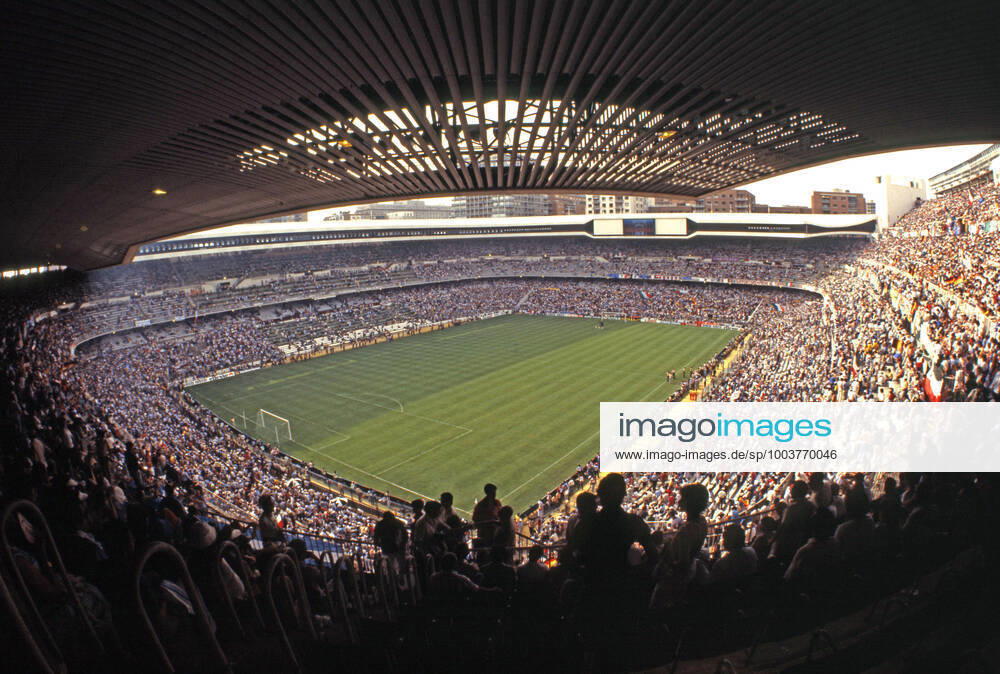 Italien - Deutschland Spanien, Madrid, 11.07.1982, Fussball, FIFA WM 1982 in Spanien, Finale, Italien - BRD Deutschland (DFB) (3:1): Übersicht Estadio Santiago Bernabeu.