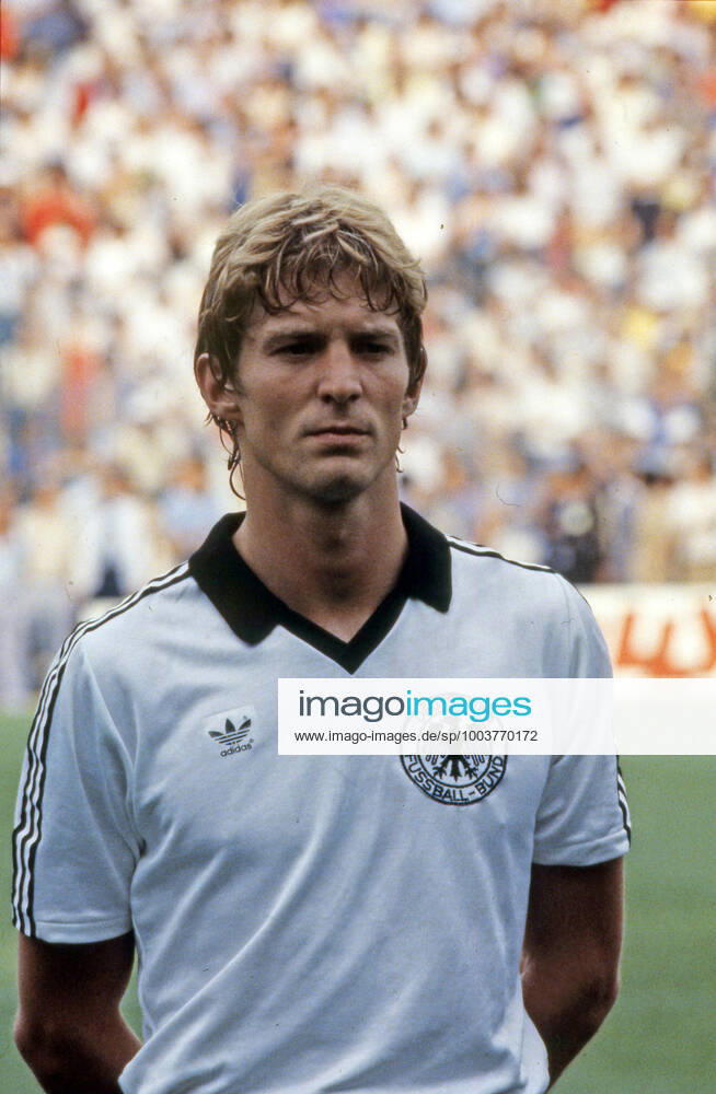 Italien - Deutschland Spanien, Madrid, 11.07.1982, Fussball, FIFA WM 1982 in Spanien, Finale, Italien - BRD Deutschland (DFB) (3:1): Karlheinz Förster (Deutschland).