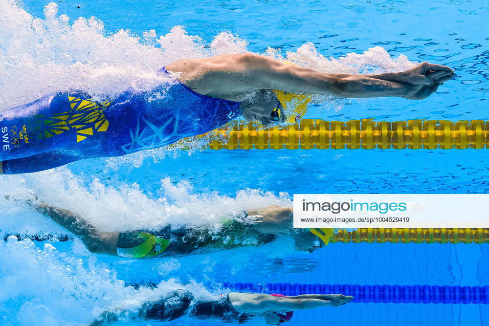 Sarah Sjöström of Sweden and Emma McKeon of Australia compete in women?s 100 meter freestyle swimming semifinals during day 6 of the Tokyo 2020 Olympic Games, Olympische Spiele, Olympia, OS on July 29, 2021 in Tokyo. Photo: Joel Marklund BILDBYRAN kod JM JM0175 bbeng simning swimming svomming olympic games olympics os ol olympiska spel olympiske leker tokyo2020 tokyo 2020 tokyo-os tokyo-ol dam Sverige Sweden semifinal