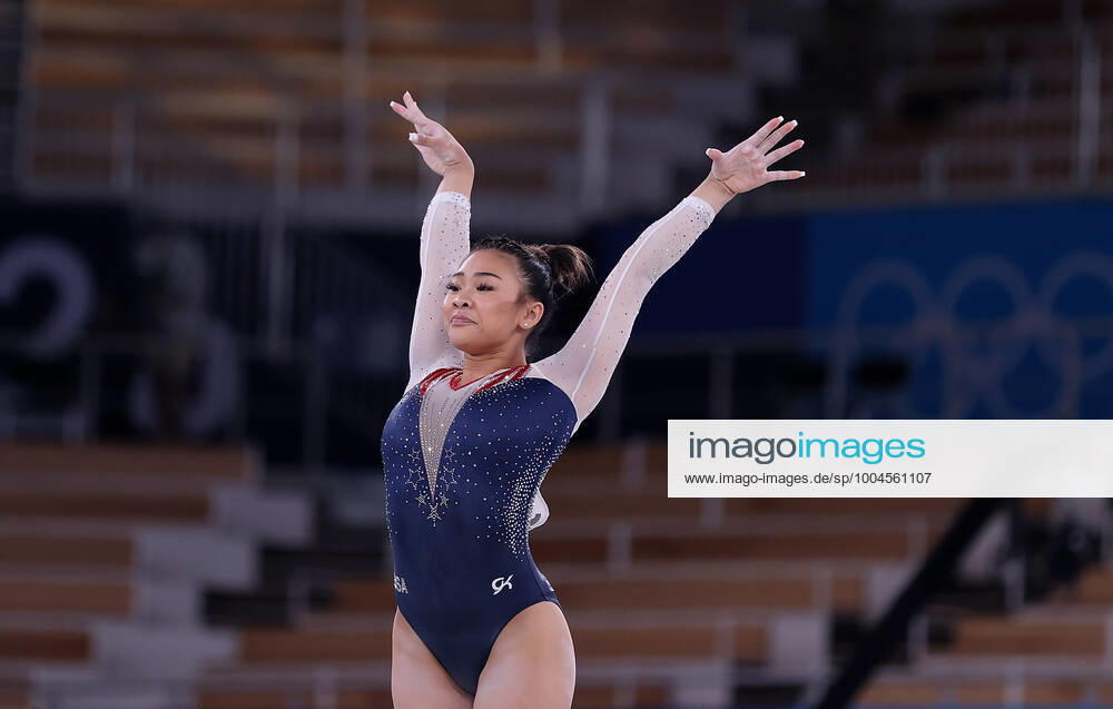 (210729) -- TOKYO, July 29, 2021 -- Sunisa Lee of the United States competes in the floor exercise competition of the artistic gymnastics women s all-around final at the Tokyo 2020 Olympic Games, Olympische Spiele, Olympia, OS in Tokyo, Japan, July 29, 2021. ) (TOKYO2020)JAPAN-TOKYO-OLY-ARTISTIC GYMNASTICS-WOMEN S ALL-AROUND CaoxCan