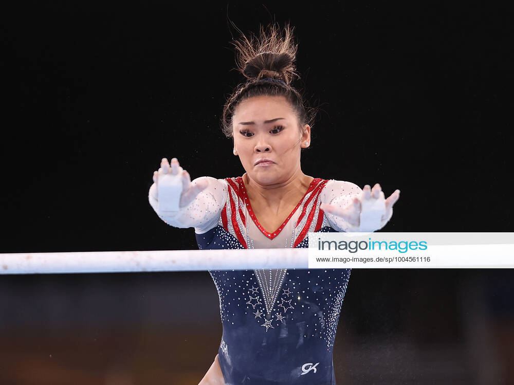 (210729) -- TOKYO, July 29, 2021 -- Sunisa Lee of the United States competes in the uneven bars competition of the artistic gymnastics women s all-around final at the Tokyo 2020 Olympic Games, Olympische Spiele, Olympia, OS in Tokyo, Japan, July 29, 2021. ) (TOKYO2020)JAPAN-TOKYO-OLY-ARTISTIC GYMNASTICS-WOMEN S ALL-AROUND CaoxCan