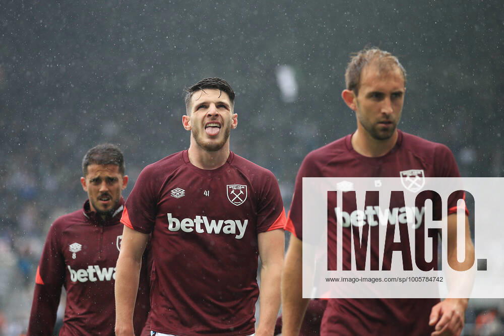 Football - Premier League - Newcastle United v West Ham United 15th August 2021 - Premier League - Newcastle United v West Ham United - Declan Rice of West Ham United - Photo: Simon Stacpoole Offside. Newcastle-upon-Tyne UK