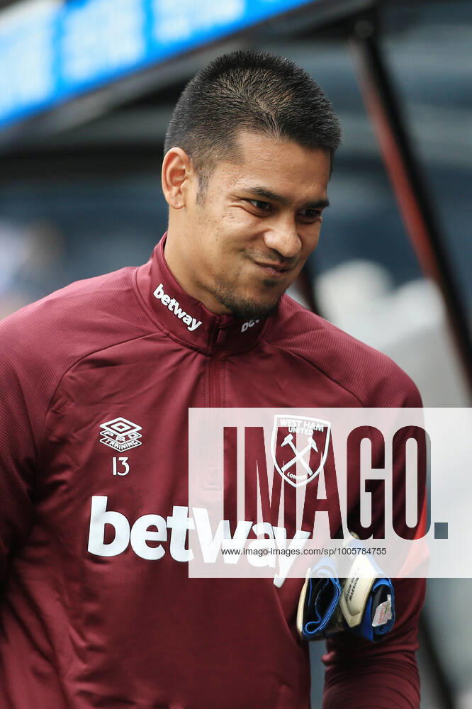 Football - Premier League - Newcastle United v West Ham United 15th August 2021 - Premier League - Newcastle United v West Ham United - West Ham United goalkeeper Alphonse Areola - Photo: Simon Stacpoole Offside. Newcastle-upon-Tyne UK