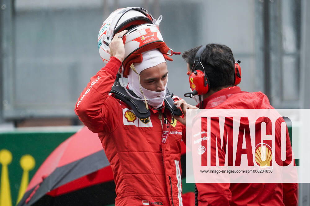 CHARLES LECLERC of Monaco and Scuderia Ferrari is seen on the starting grid ahead of the 2021 FIA Formula 1 Belgian Grand Prix at Circuit de Spa-Francorchamps in Francorchamps, Belgium. Francorchamps Belgium - ZUMAg147 20210829_zap_g147_020