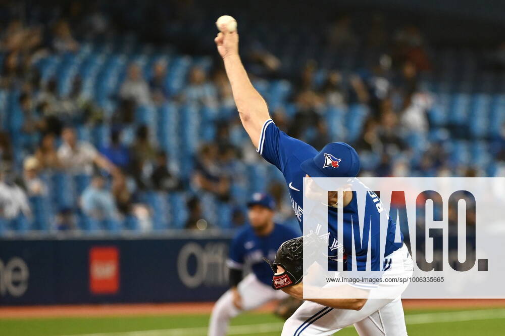 Toronto Blue Jays Trevor Richards pitches in the ninth inning of an American League baseball game against the Baltimore Orioles in Toronto on Tuesday, Aug. 31, 2021. Trevor Richards - ZUMAc35_ 20210831_zaf_c35_099