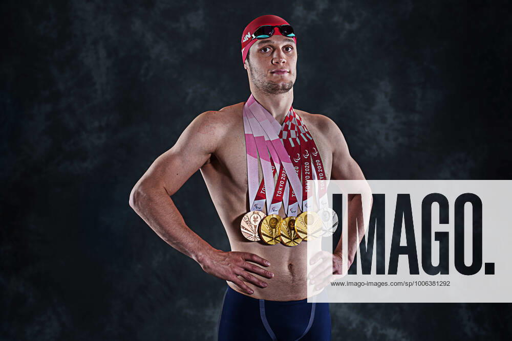 Reece Dunn GBR, three time gold medal winner and five time medalist in the Swimming T14 events, poses for a portrait during the Tokyo 2020 Paralympic Games, Tokyo, Japan, Friday 03 September 2021. Photo: OIS Bob Martin. Handout image supplied by OIS IOC Tokyo Japan - ZUMAz03_ 20210903_skp_z03_833