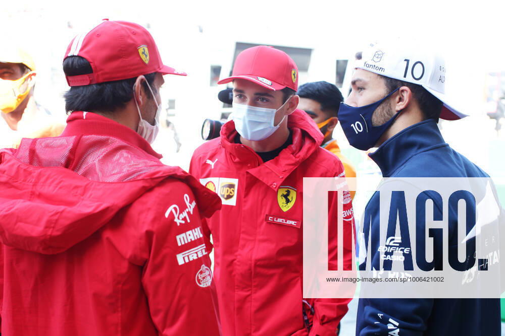 F1 Grand Prix of the Netherlands 55 Carlos Sainz (ESP, Scuderia Ferrari Mission Winnow), 16 Charles Leclerc (MON, Scuderia Ferrari Mission Winnow), 10 Pierre Gasly (FRA, Scuderia AlphaTauri Honda), F1 Grand Prix of the Netherlands at Circuit Zandvoort on September 5, 2021 in Zandvoort, Netherlands. (Photo by Peter Fox Getty Images FIA Pool via HOCH ZWEI) Zandvoort Netherlands Poolfoto HOCH ZWEI Pool Getty Images ,