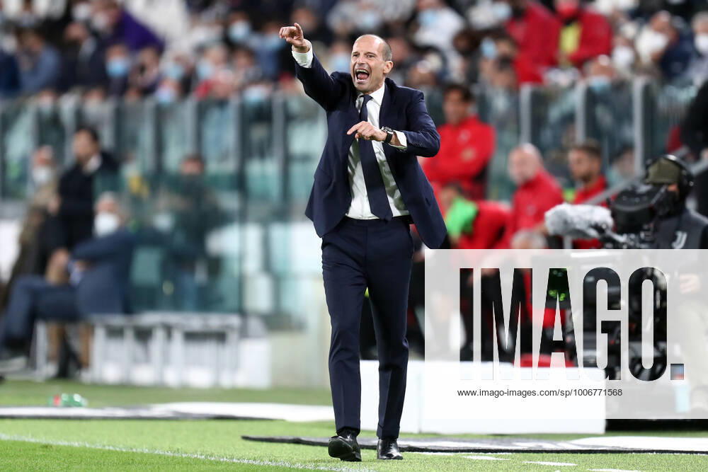 Juventus Fc - Ac Milan Massimiliano Allegri, head coach of Juventus Fc gestures during the Serie A match between Juventus Fc and Ac Milan . Torino Allianz Stadium Italy