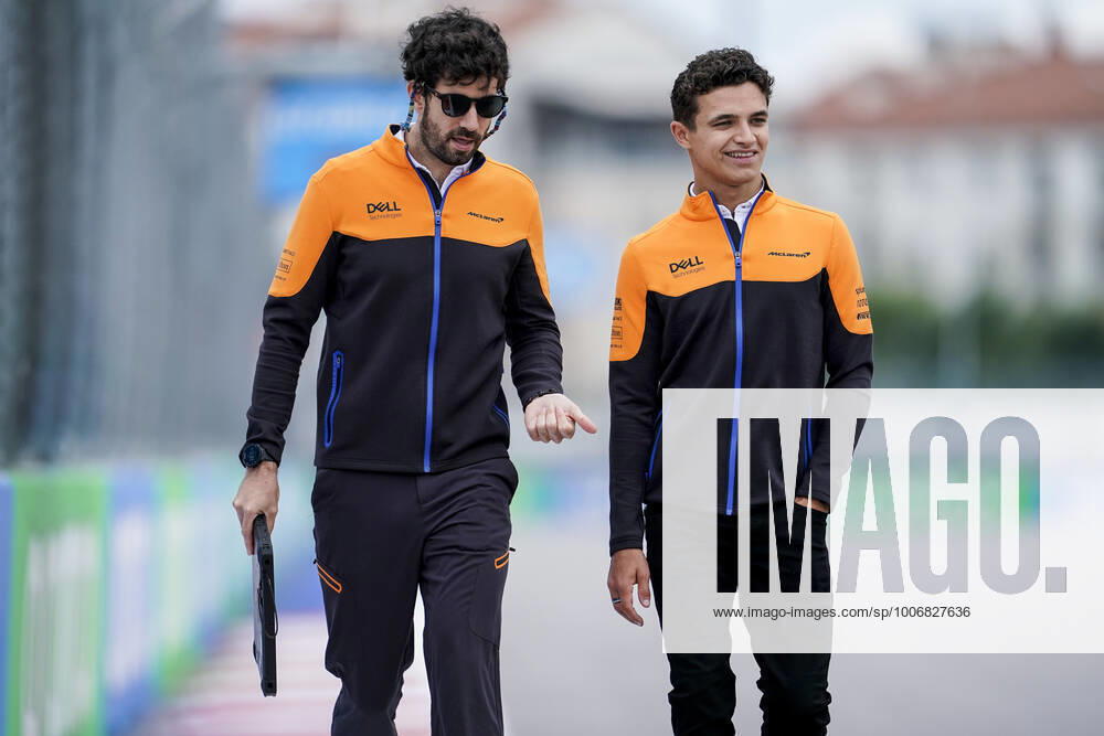 LANDO NORRIS of Great Britain and McLaren F1 Team is seen during preparations of the 2021 FIA Formula 1 Russian Grand Prix at Sochi Autodrom in Sochi, Russia. Sochi Russia - ZUMAg147 20210923_zap_g147_006
