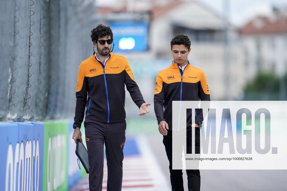 LANDO NORRIS of Great Britain and McLaren F1 Team is seen during preparations of the 2021 FIA Formula 1 Russian Grand Prix at Sochi Autodrom in Sochi, Russia. Sochi Russia - ZUMAg147 20210923_zap_g147_007
