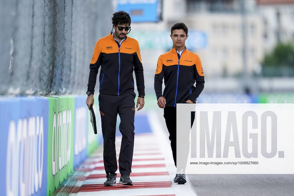 LANDO NORRIS of Great Britain and McLaren F1 Team is seen during preparations of the 2021 FIA Formula 1 Russian Grand Prix at Sochi Autodrom in Sochi, Russia. Sochi Russia - ZUMAg147 20210923_zap_g147_009