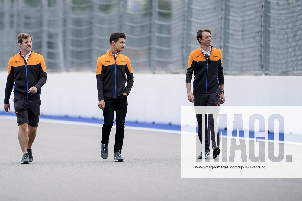 LANDO NORRIS of Great Britain and McLaren F1 Team is seen during preparations of the 2021 FIA Formula 1 Russian Grand Prix at Sochi Autodrom in Sochi, Russia. Sochi Russia - ZUMAg147 20210923_zap_g147_011