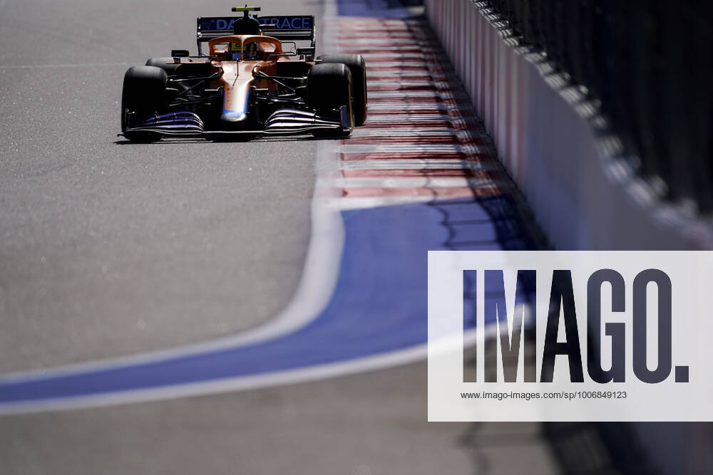 LANDO NORRIS of Great Britain and McLaren F1 Team drives during practice of the 2021 FIA Formula 1 Russian Grand Prix at Sochi Autodrom in Sochi, Russia. Sochi Russia - ZUMAg147 20210924_zap_g147_040