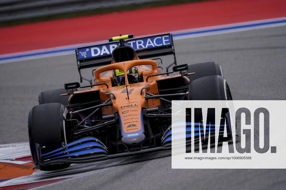 LANDO NORRIS of Great Britain and McLaren F1 Team drives during the 2021 FIA Formula 1 Russian Grand Prix at Sochi Autodrom in Sochi, Russia. Sochi Russia - ZUMAg147 20210926_zap_g147_052